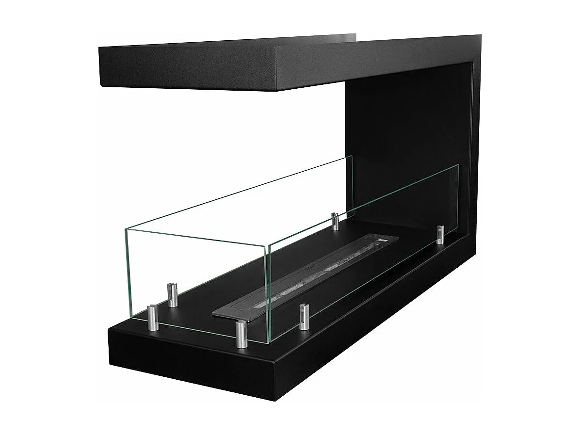 Cheminée bioéthanol encastrable Cheminée bio 3 faces 3 faces 90x50 MARATEA 90