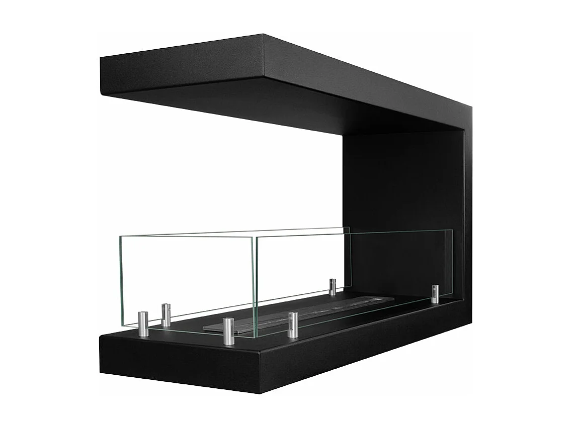 Cheminée bioéthanol encastrable Cheminée bio 3 faces 3 faces 90x50 MARATEA 90