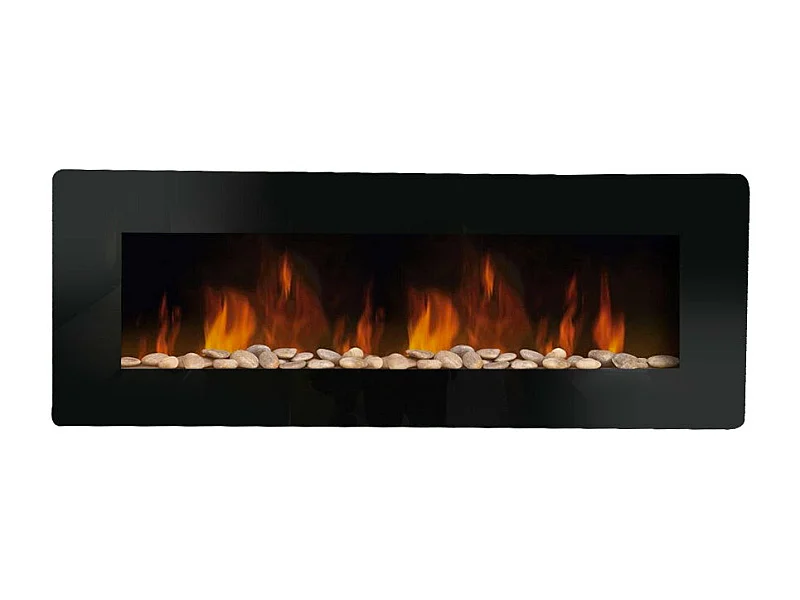 Elektrischer Wandkamin Dallas L127 x B11 x H50