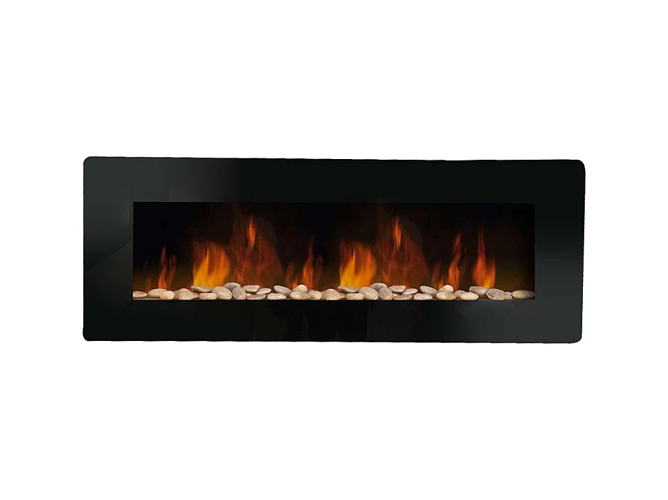 Elektrischer Wandkamin Dallas L127 x B11 x H50