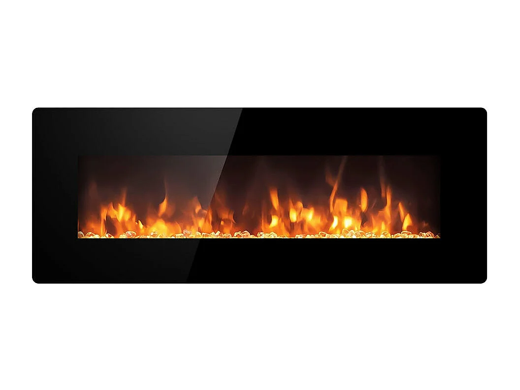 Elektrischer Wandkamin Dallas L127 x B11 x H50