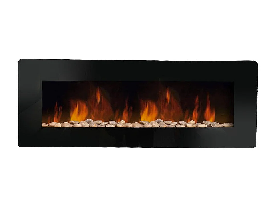 Elektrischer Kamin Wandkamin DALLAS L127 x T 11 x H50