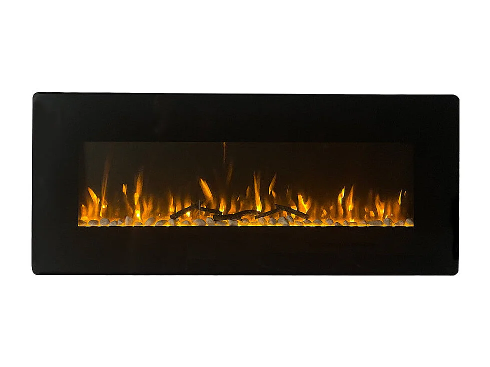 Cheminée électrique cheminée murale DALLAS L127xP 11xH50