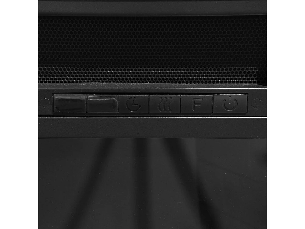 Cheminée électrique au sol JEFFERSON en bois blanc L 89,5 x H90,5 x P28