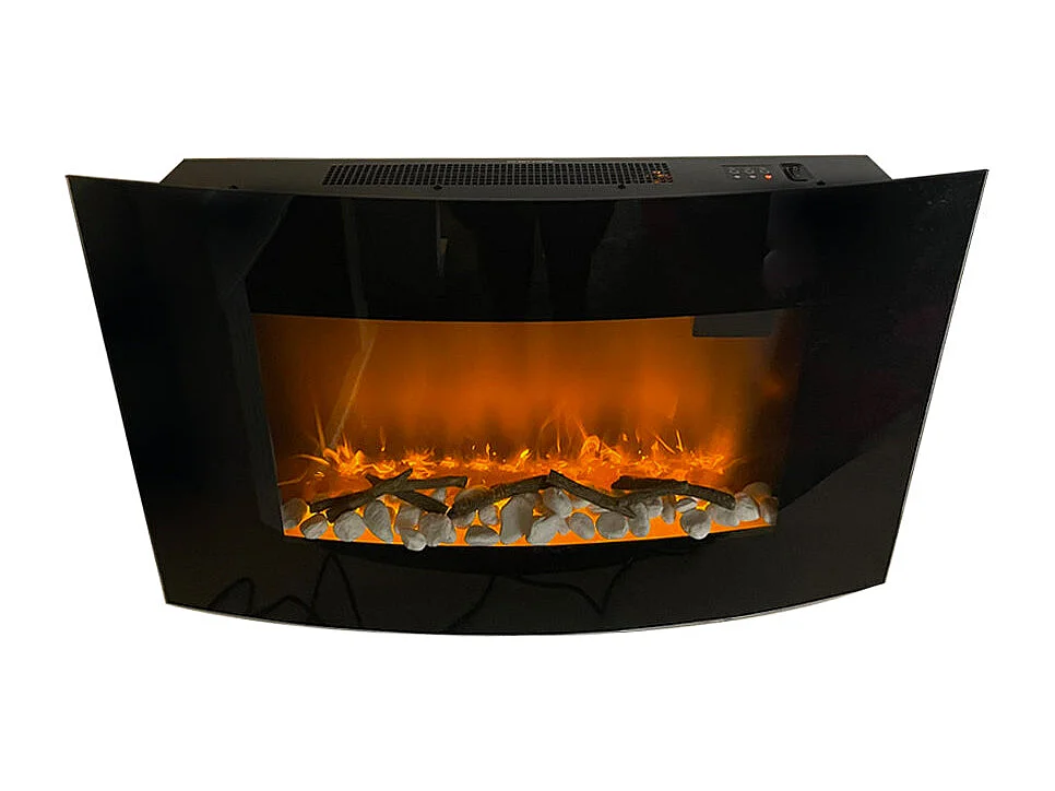 Elektrische haard wandhaard SAN DIEGO L88,5 x D13,5 x H56