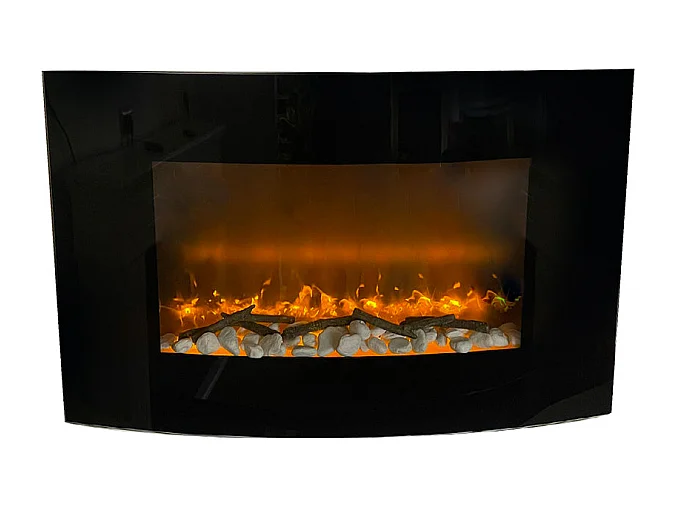 Elektrischer Kamin Wandkamin SAN DIEGO L88,5 x T13,5 x H56