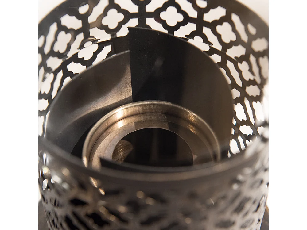 Cheminée Bioéthanol de Table Tolosa Noir Or D20 x H49,5