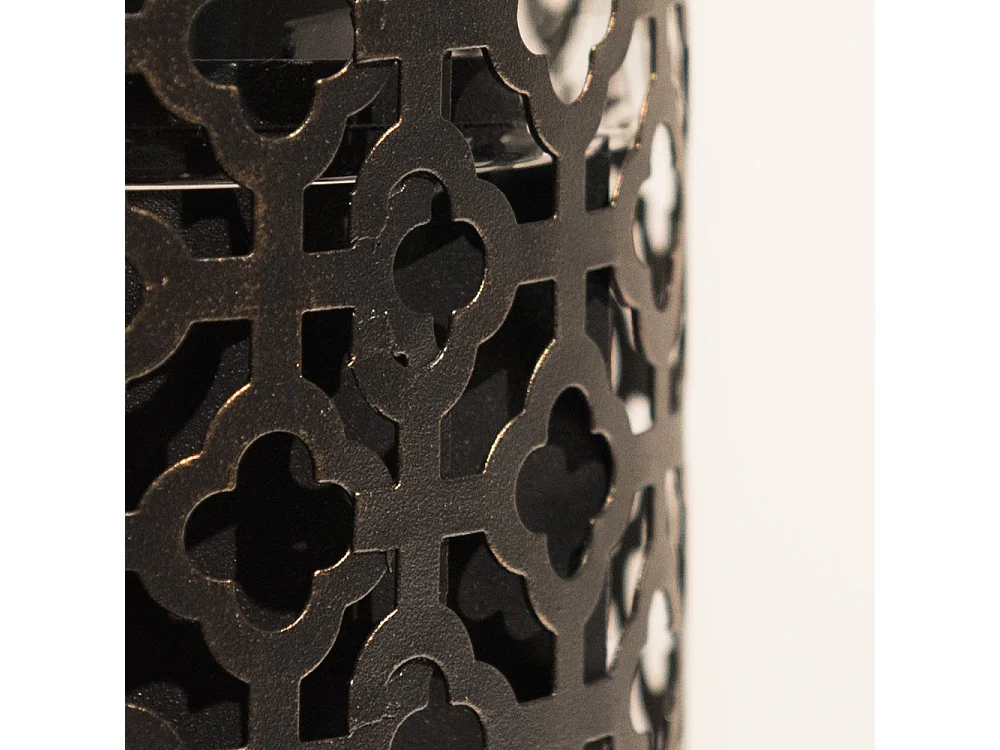 Cheminée Bioéthanol de Table Tolosa Noir Or D20 x H49,5