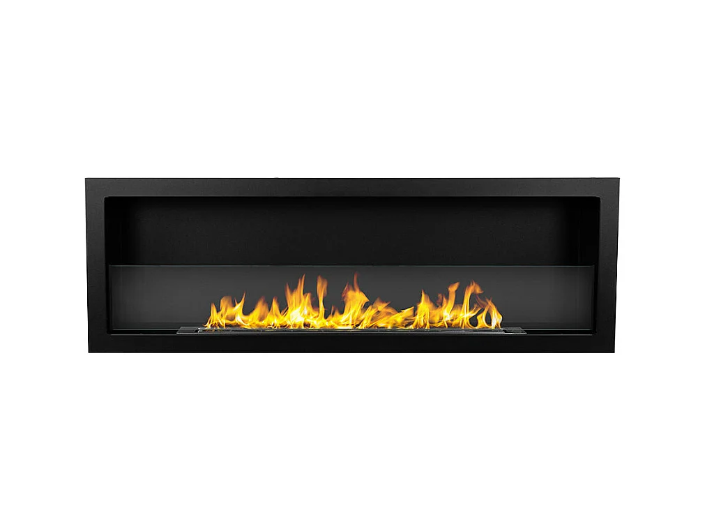 Eingebauter Bioethanol-Wandkamin Biokamin 120x40 FURORE 120