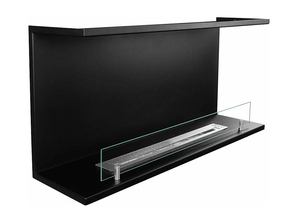 Cheminée bioéthanol encastrable Biocheminée trois faces avec 3 côtés ouverts 90x45 TREVI 90