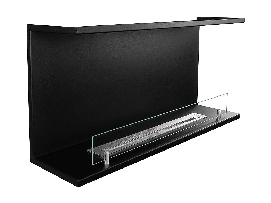 Cheminée bioéthanol encastrable Biocheminée trois faces avec 3 côtés ouverts 90x45 TREVI 90