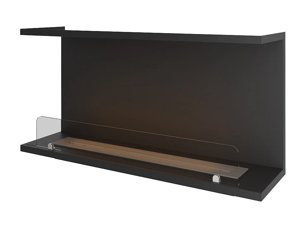 C1000 V.2 Design Bioethanol-Einbaukamin mit 3-seitig offenem Glas und 2-Liter-Brenner