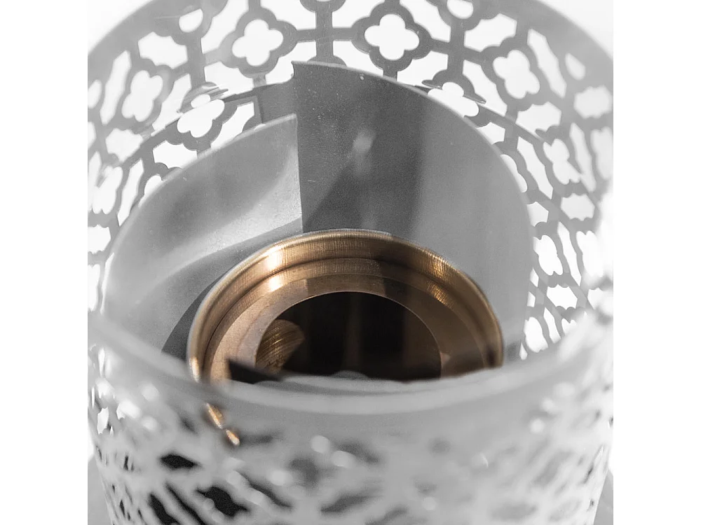 Cheminée à Bioéthanol de Table Tolosa Blanc D20 x H49,5