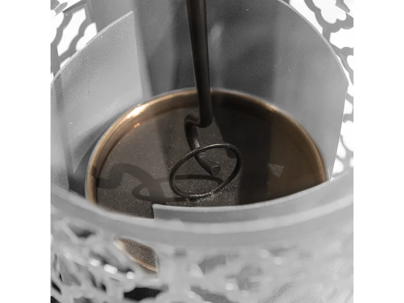 Cheminée à Bioéthanol de Table Tolosa Blanc D20 x H49,5