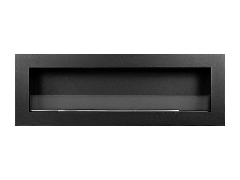 Cheminée bioéthanol murale cheminée bio 120x40 SIENA 120 Noir