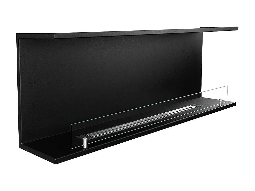 Cheminée bioéthanol encastrable Biocheminée trois faces avec 3 côtés ouverts 120x50 TREVI 120