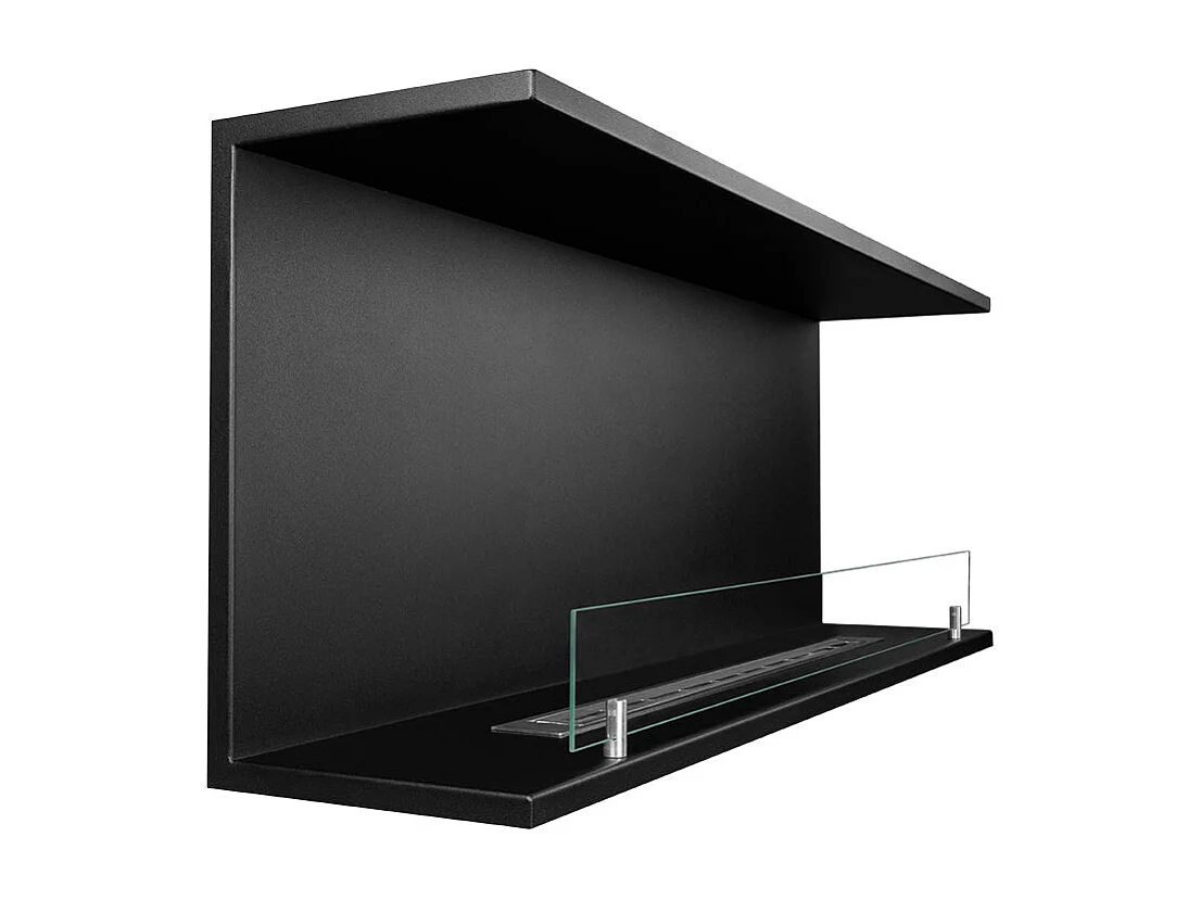 Cheminée bioéthanol encastrable Biocheminée trois faces avec 3 côtés ouverts 120x50 TREVI 120