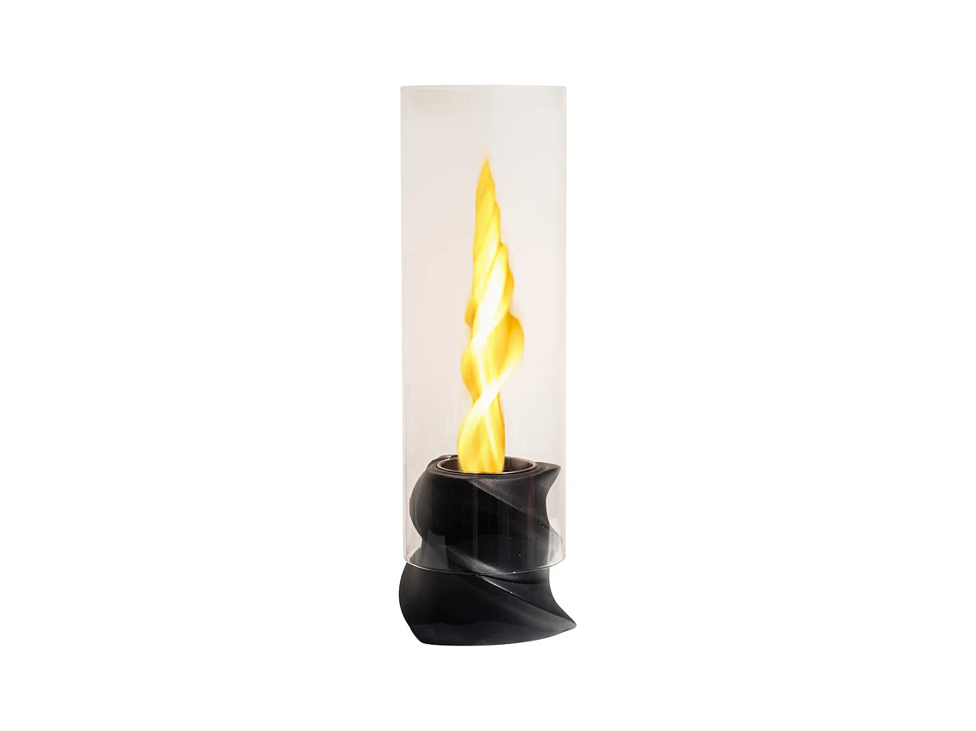 Cheminée à bioéthanol de table NIZZA noire D14,5 x H46,5