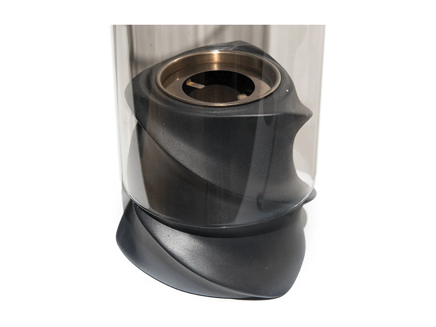 Cheminée bio de table au bioéthanol NIZZA Noir D14,5 x H46,5 interne externe