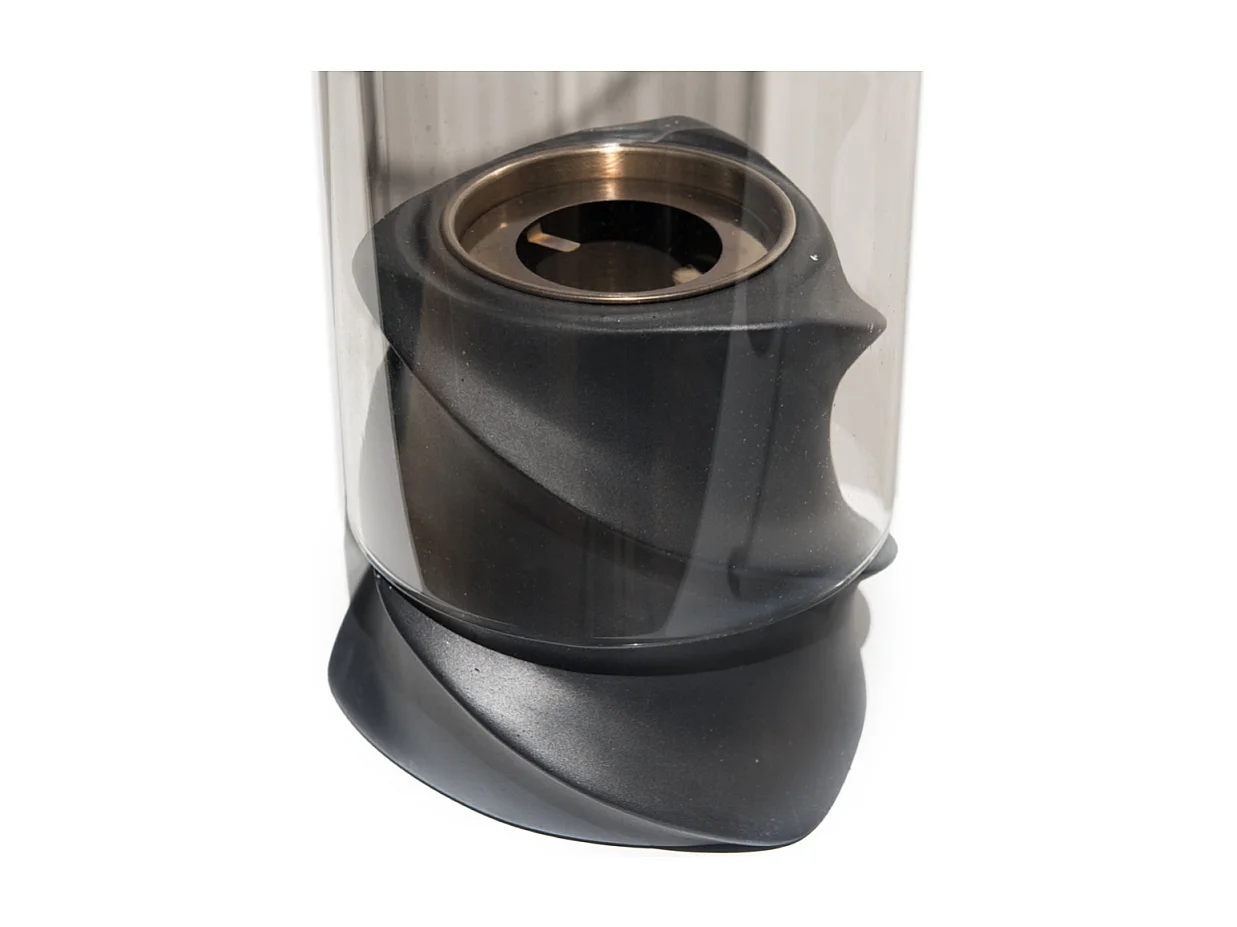 Cheminée bio de table au bioéthanol NIZZA Noir D14,5 x H46,5 interne externe