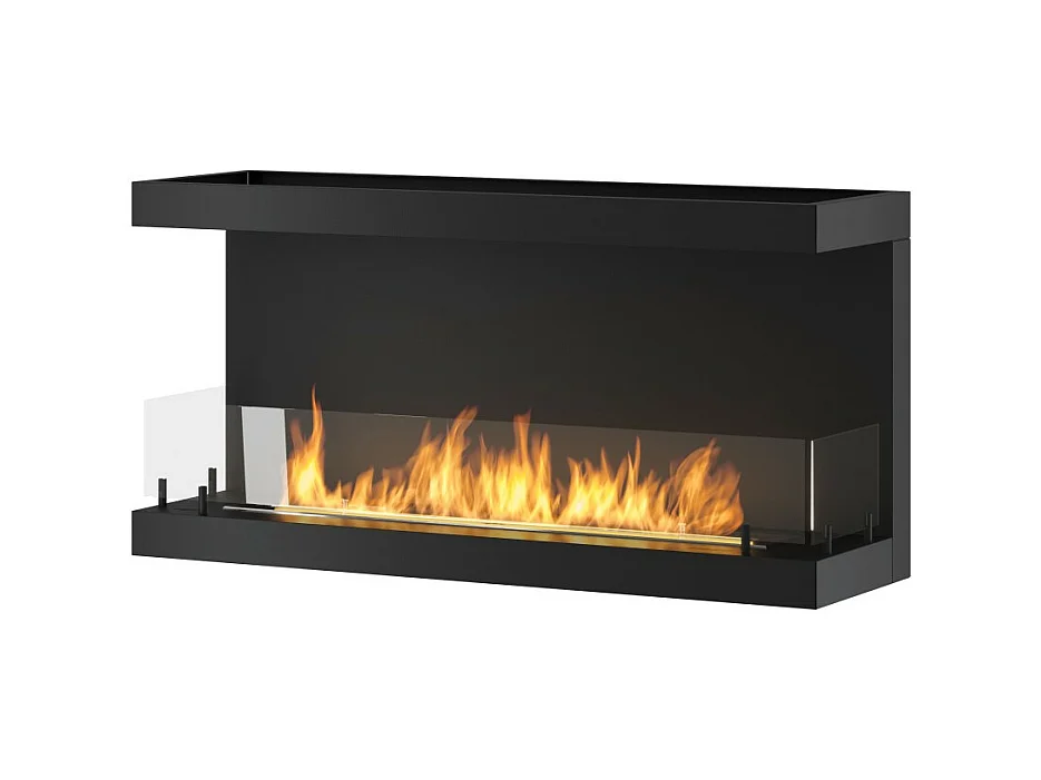C1000 V.3 Design inbouw bio-ethanolhaard met aan 3 zijden open glas en 2 liter brander