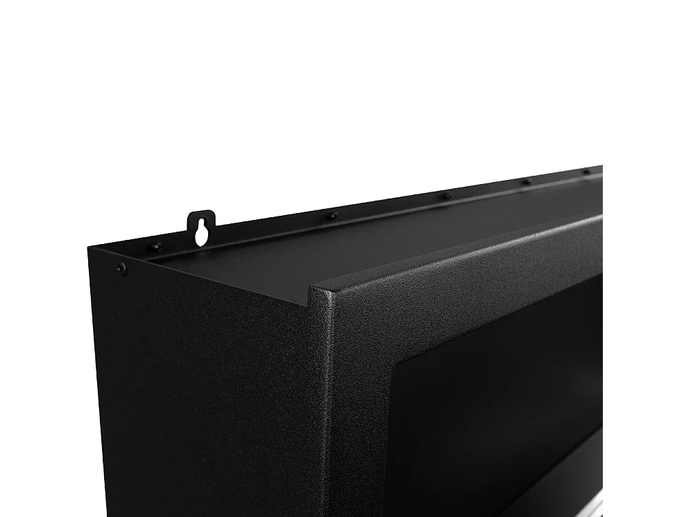 Eingebauter Bioethanol-Eckkamin 90x45 SUTRI 90 DX