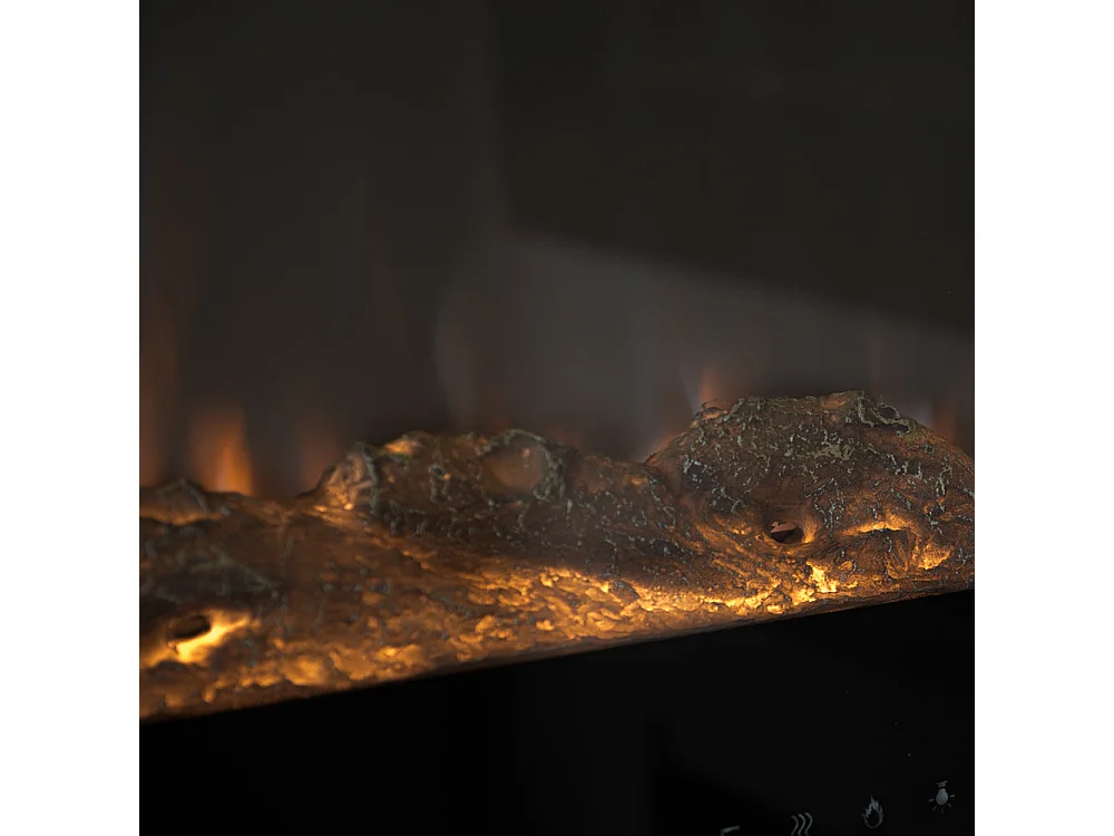 Elektrischer Einbaukamin CHICAGO L101,6 x B14 x H54,6