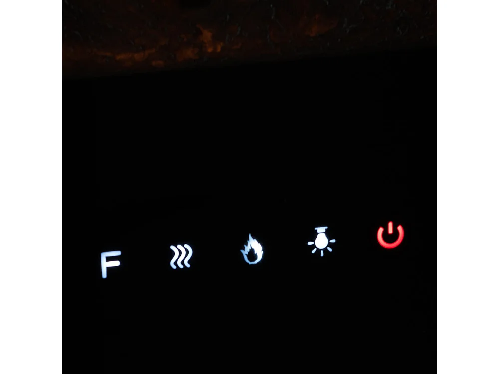 Camino elettrico caminetto da parete a incasso CHICAGO L101,6 x P14 x H54,6