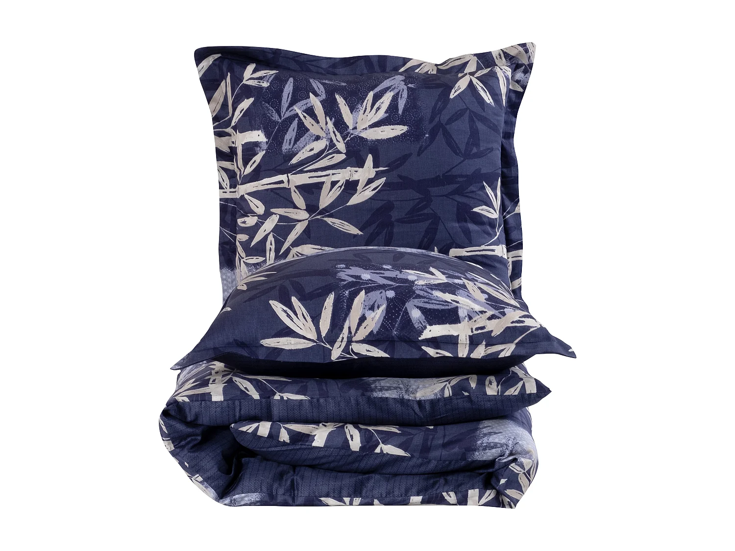 Housse de couette + taie(s) oreiller "Bamboo" 100% coton imprimé.