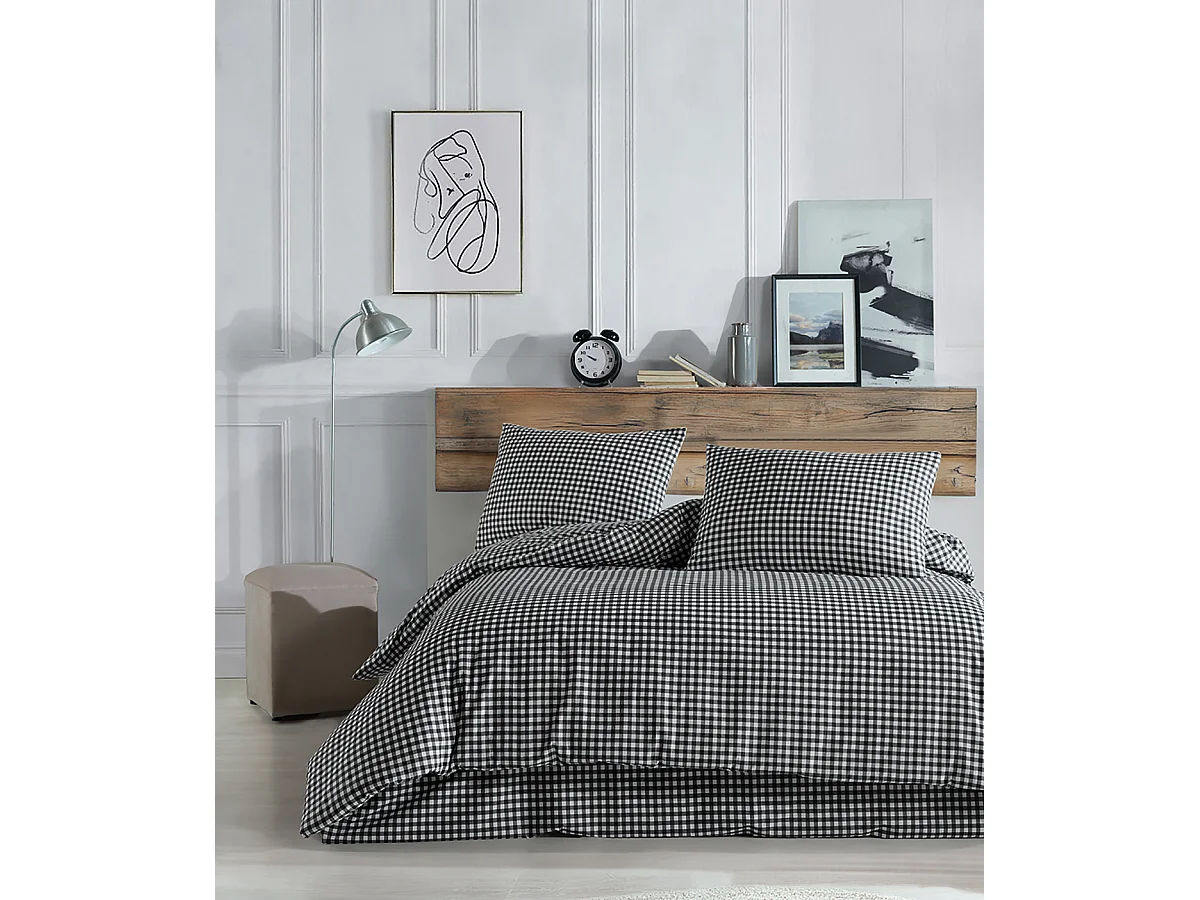 Set letto matrimoniale 200x200 cm+2 federe 65x65 cm 100% cotone