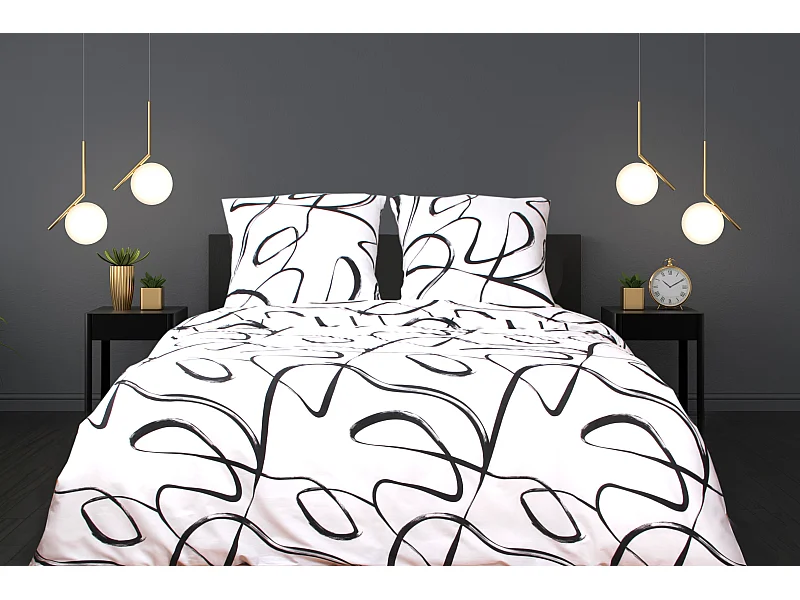 Jogo de cama para 2 pessoas 1 capa de edredão 200x200 cm+2 Fronhas 65x65 cm algodão