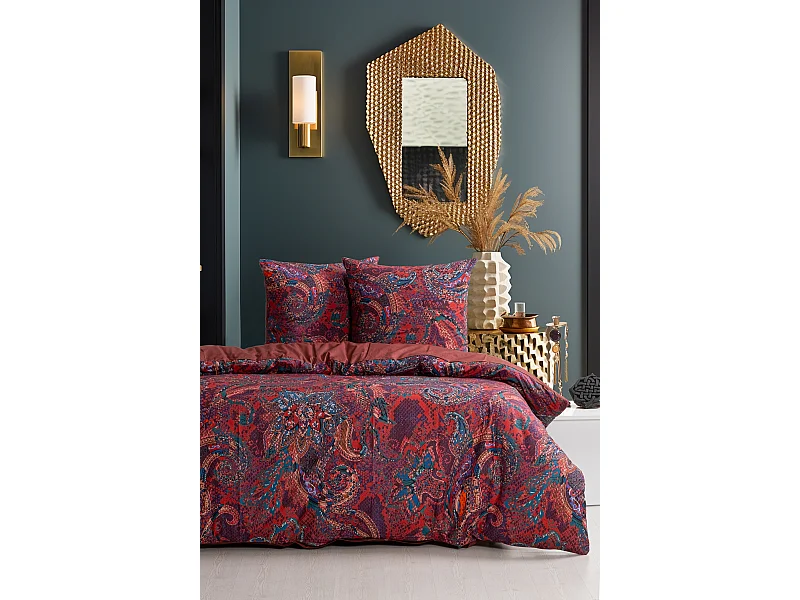 Bettwäschegarnitur 1 Bettbezug 200x200 cm+2 Kopfkissenbez 65x65 cm