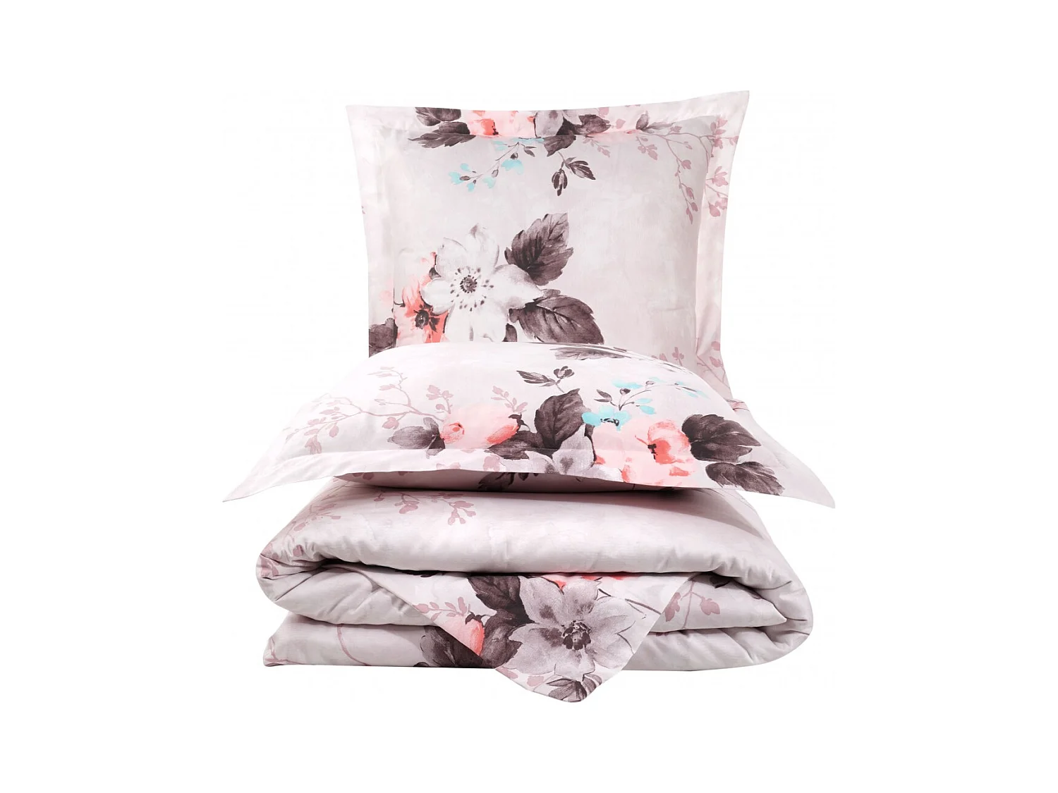 2 persoons beddengoed 240x220 cm+2 kussenslopen 63x63 cm katoensatijn