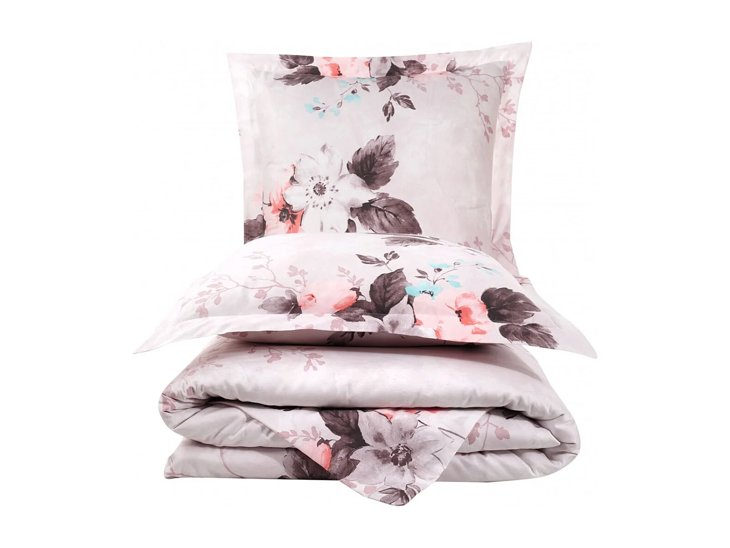 Housse de couette + taie(s) oreiller satin de coton "Malogra"