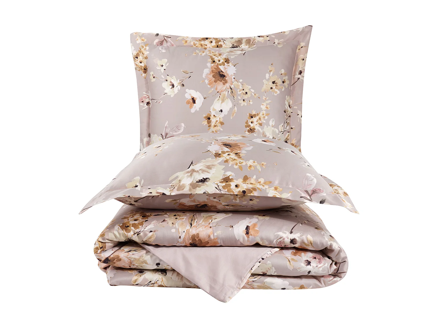 Set letto matrimoniale 240x220 cm+2 federe 63x63 cm in raso di cotone