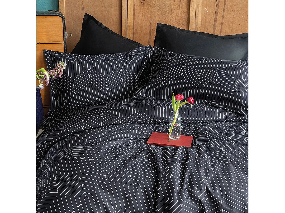 Jogo de cama para 2 pessoas 1 capa de edredão 240x220 cm+2 Fronhas 63x63 cm em cetim de algodão