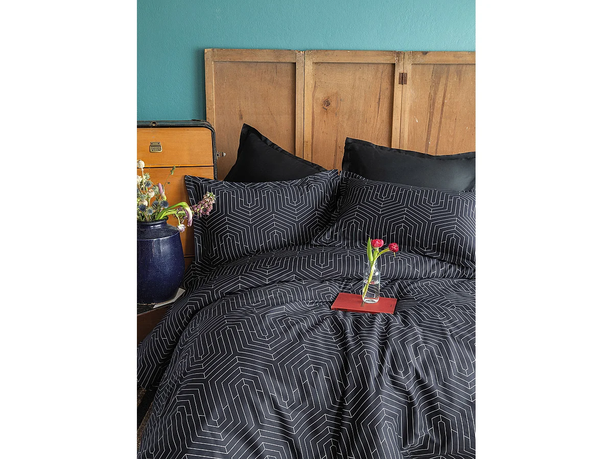 Set letto matrimoniale 240x220 cm+2 federe 63x63 cm in raso di cotone