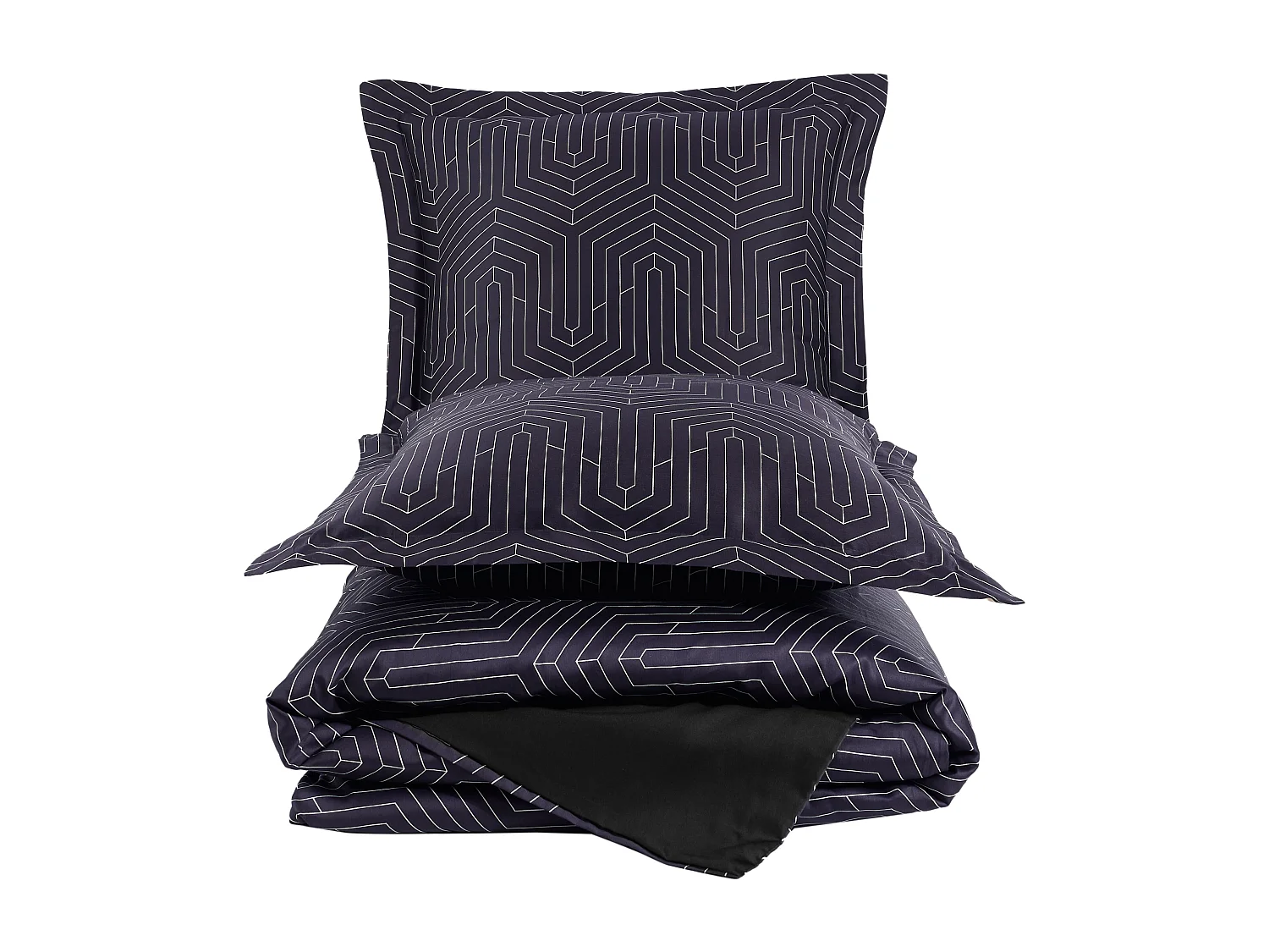 Set letto matrimoniale 240x220 cm+2 federe 63x63 cm in raso di cotone