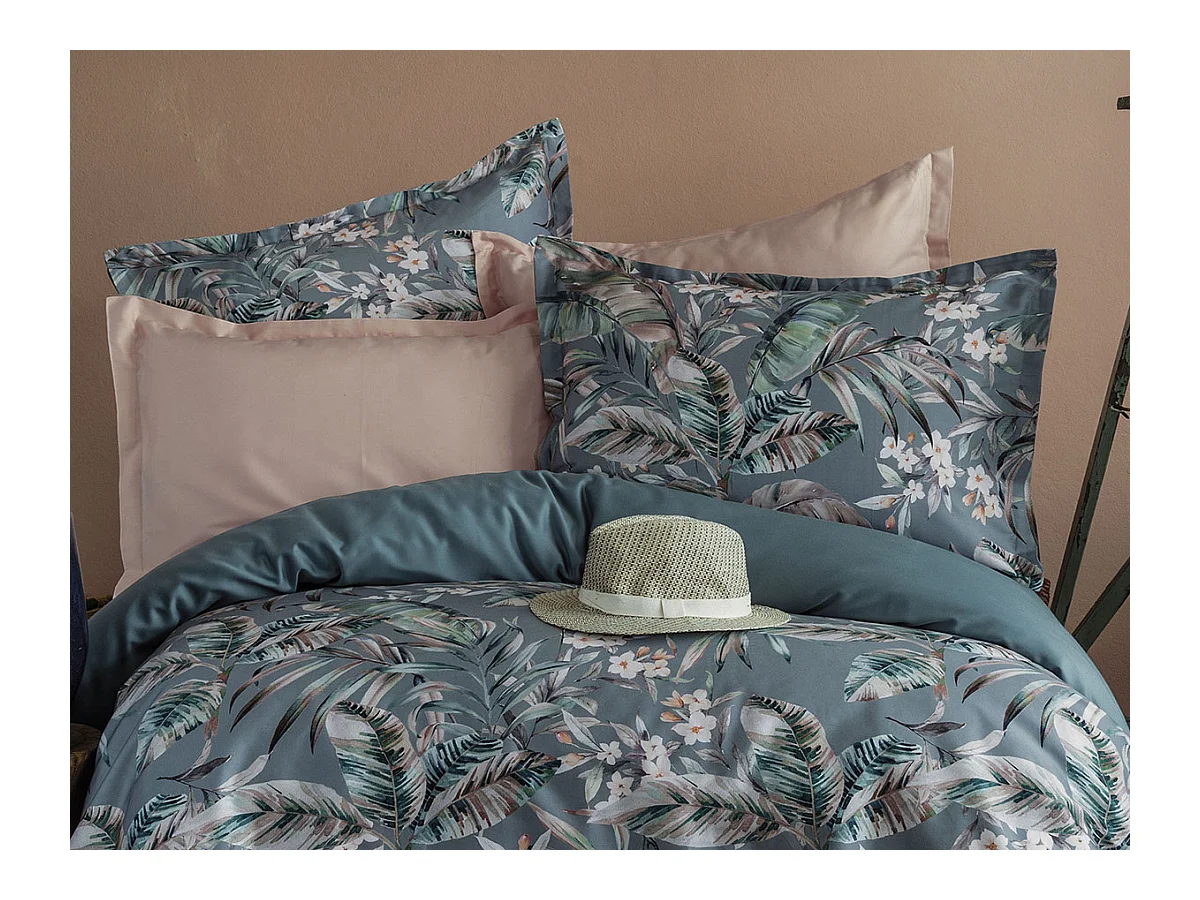 2 persoons beddengoed 240x220 cm+2 kussenslopen 63x63 cm katoensatijn