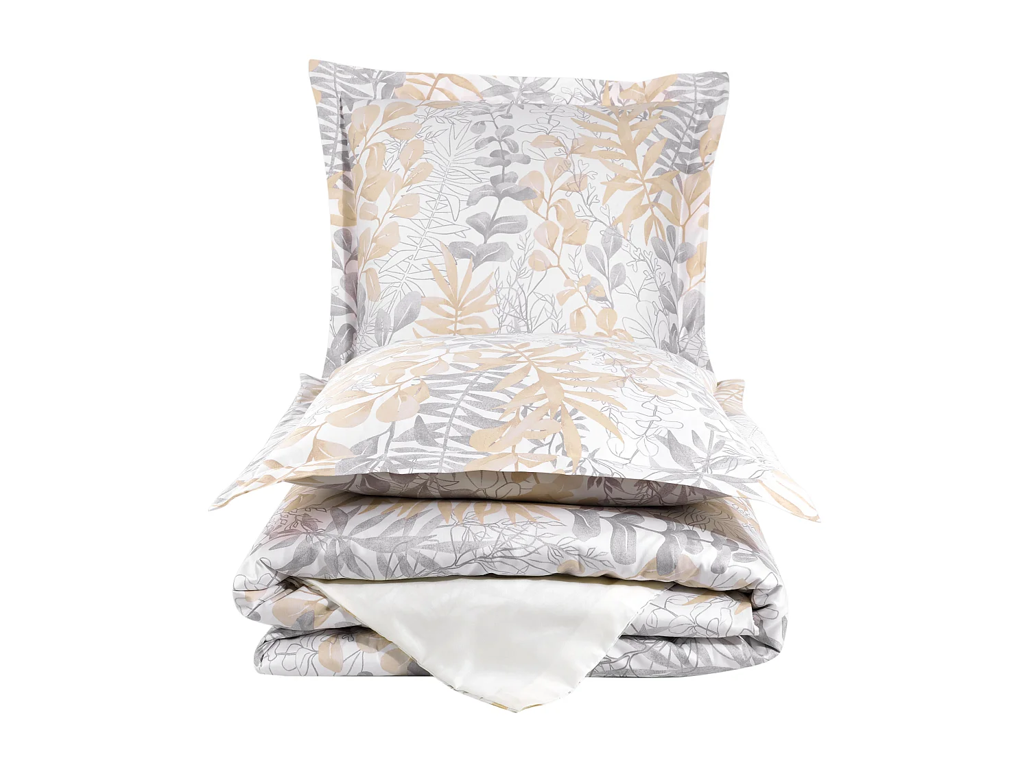 Set letto matrimoniale 240x220 cm+2 federe 63x63 cm in raso di cotone