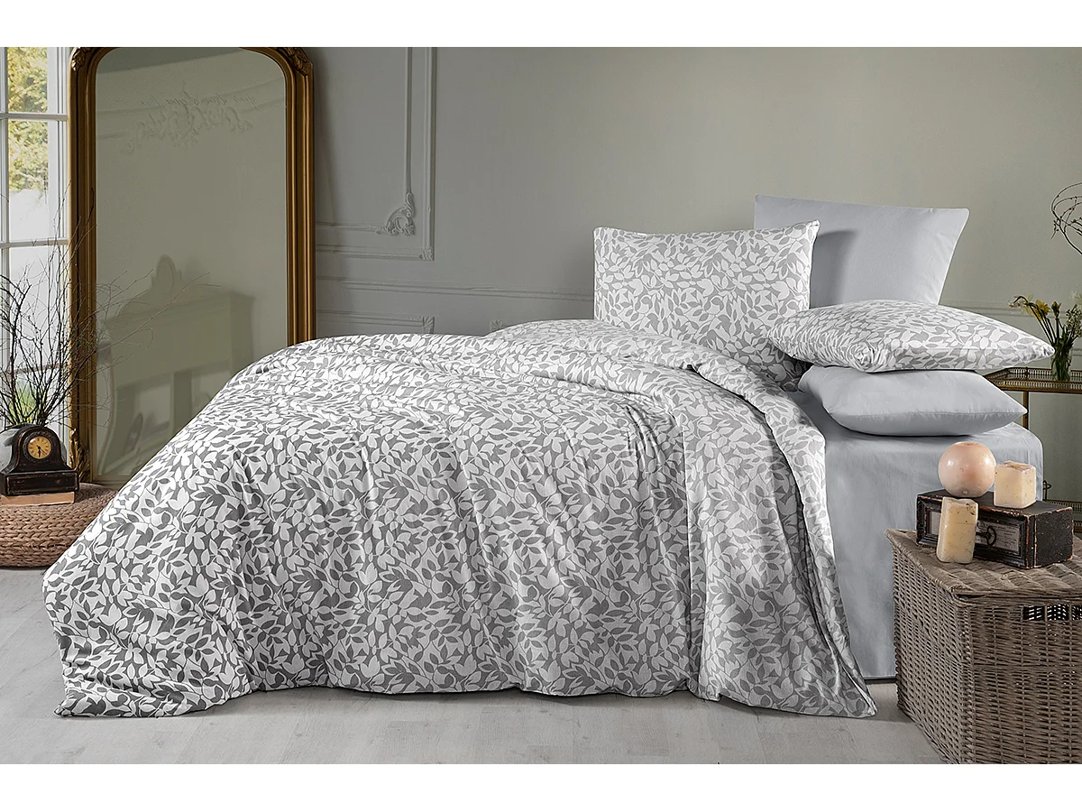 Jogo de cama para 2 pessoas 1 capa de edredão 240x220 cm+2 Fronhas 65x65 cm algodão