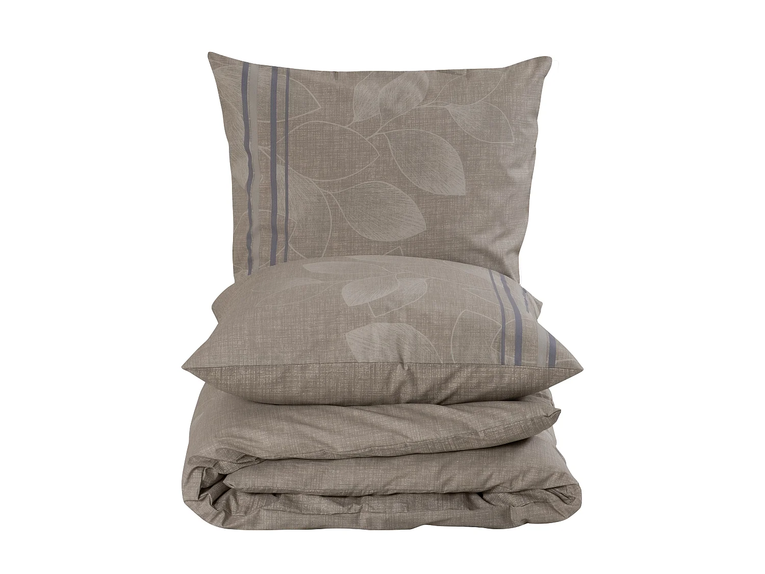 Housse de couette + taie(s) oreiller "Bernanda" 100% coton imprimé.