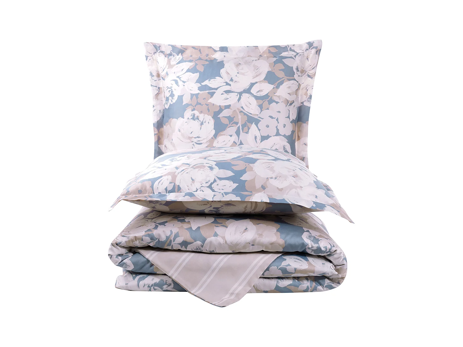 Set letto matrimoniale 240x220 cm+2 federe 63x63 cm in raso di cotone