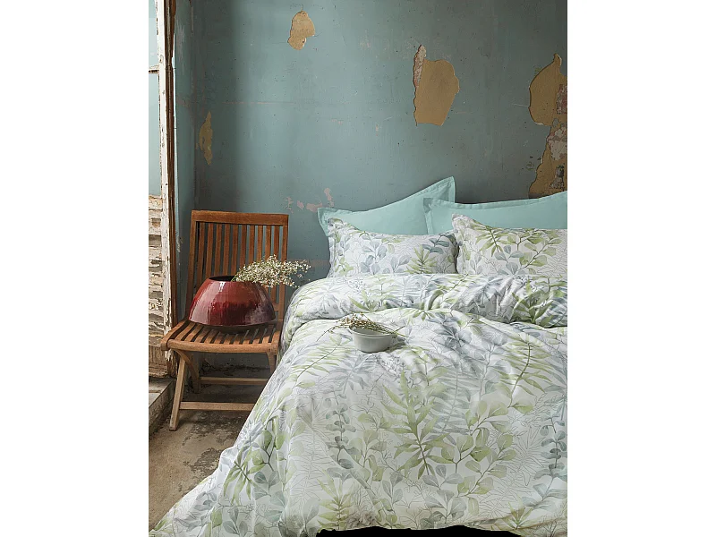 Jogo de cama para 2 pessoas 1 capa de edredão 240x220 cm+2 Fronhas 63x63 cm em cetim de algodão