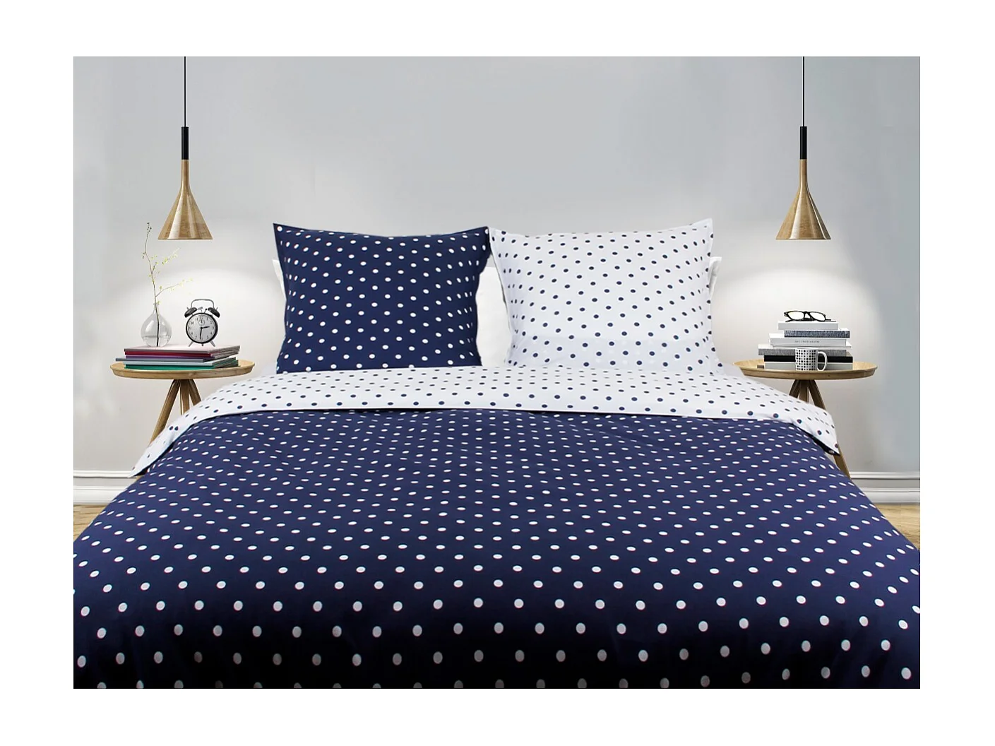 Set letto singolo 140x200 cm+ 1 federa 65x65 cm  100% cotone