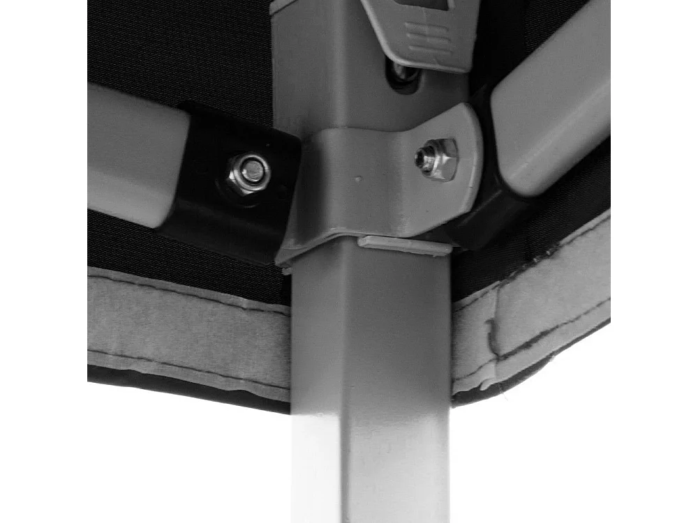 Opvouwbaar vouwtent 3 X 3 Zwart bekleed met waterdicht PVC