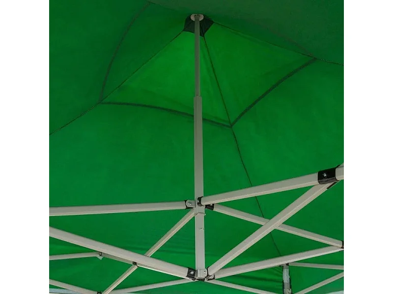 Gazébo pliable pliable 3x3 Vert recouvert de PVC imperméable