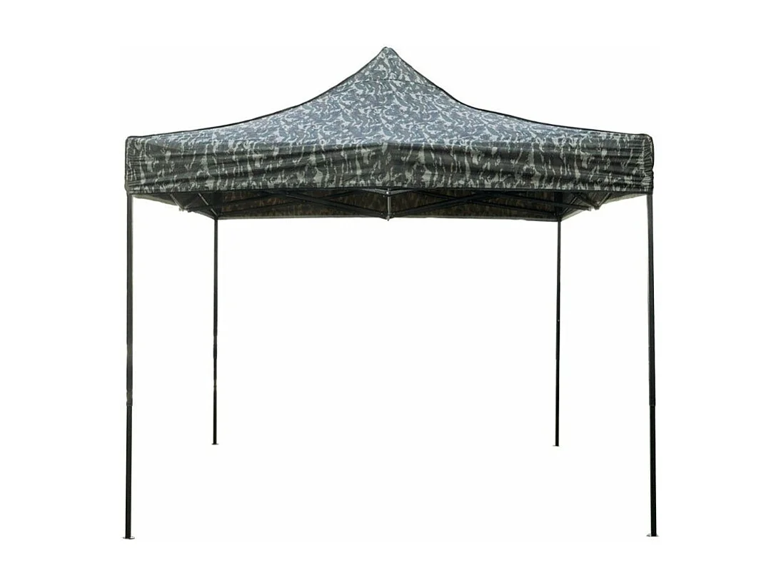 Gazebo dobrável dobrável 3 X 3 Camuflagem revestido em PVC impermeável