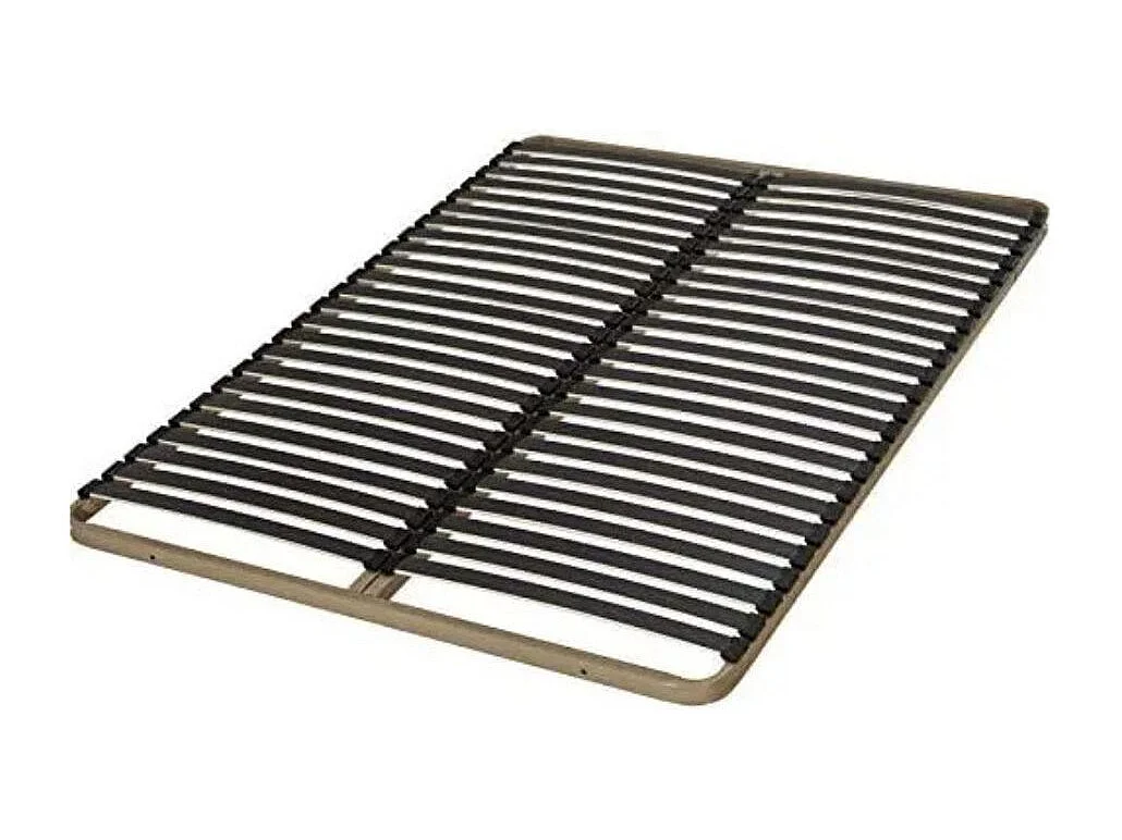 Cadre de lit en bois Borra-Couleur Gris-80x200-Version avec sommier