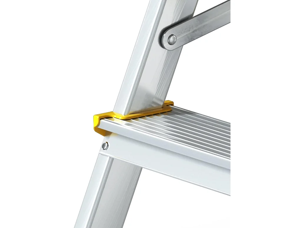 Tabouret échelle aluminium 2 marches 2x2 double montée 125 kg